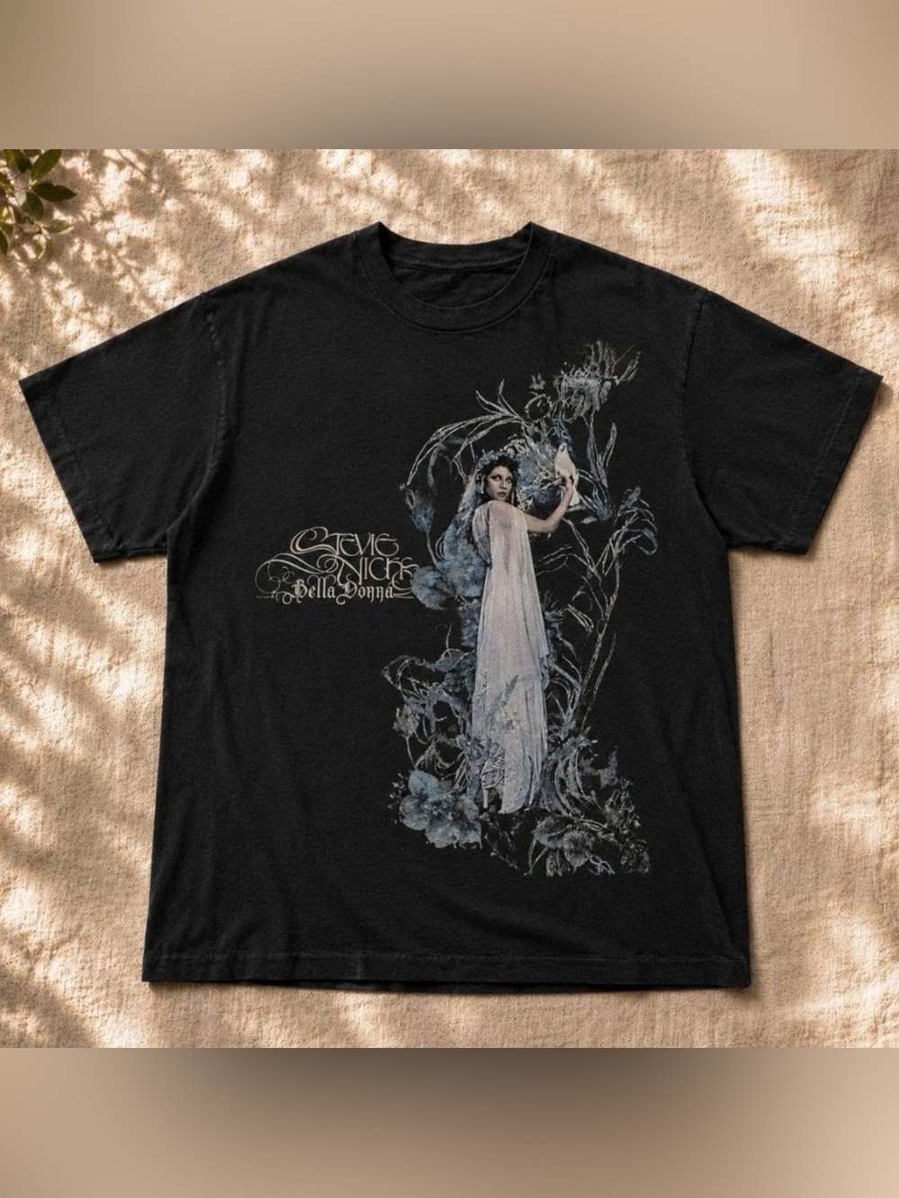 Vintage Black Stevie Nicks Bella Donna Short Sleeve Graphic Tee